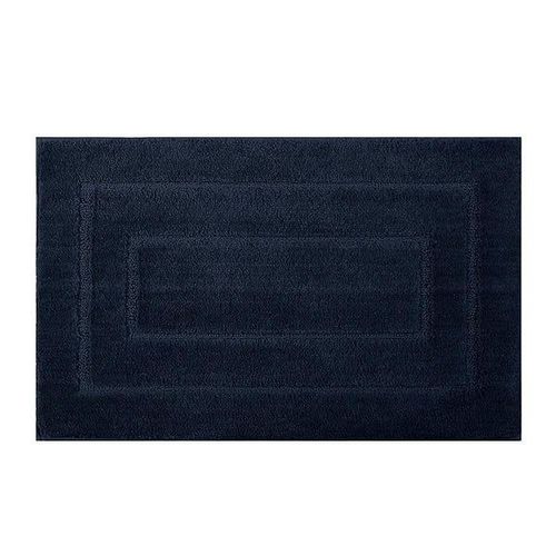 Tapis de salle de bain carré bleu azur 40 x 60 cm - Doux, antidérapant, séchage rapide, absorbant, fibre polyester résistante