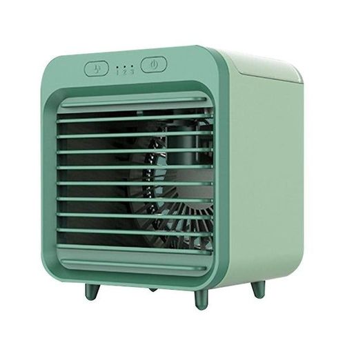 Mini climatiseur, humidificateur et purificateur d'air portable 3 en 1 avec batterie, port USB et fonctionnement silencieux