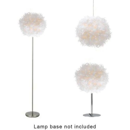 Abat-Jour En Plumes Fabriqués À La Main Pour Usage Domestique Et Commercial, Compatibles Avec La Plupart Des Douilles De Lampe, Éclairage Doux Et Diffus