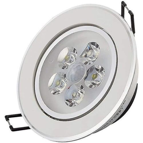 Spot De Plafond Rond Mince À Induction Intelligent D'intérieur 5 W Avec Technologie De Détection Et Construction En Aluminium Durable