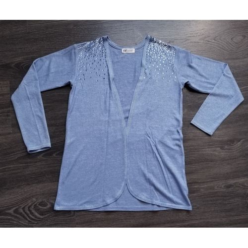 Gilet Bleu Paillettes 12 Ans H&m