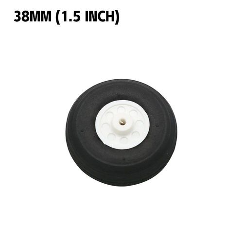 38 Mm (1.5 Pouce) - Roue En Caoutchouc  Haute lasticit Pour Avion Rc  Aile Fixe, Pour Bricolage De Pneus De Robot, 2 Pices/Lot