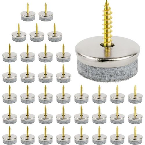 38 Pices Patins En Feutre, Patins En Feutre Pour Meubles, 22mm Patin Glisseurs Chaise A Clouer, Patins En Feutre Ronds, Faciles  Installer, Pour Protger Les Sols Des Pieds De Ta[Jia5288745]