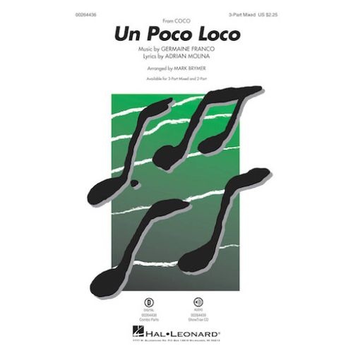 Germaine Franco_Adrian Molina : Un Poco Loco From Coco - Partitions Pour Chorales 3-Part Choir Hl00264436