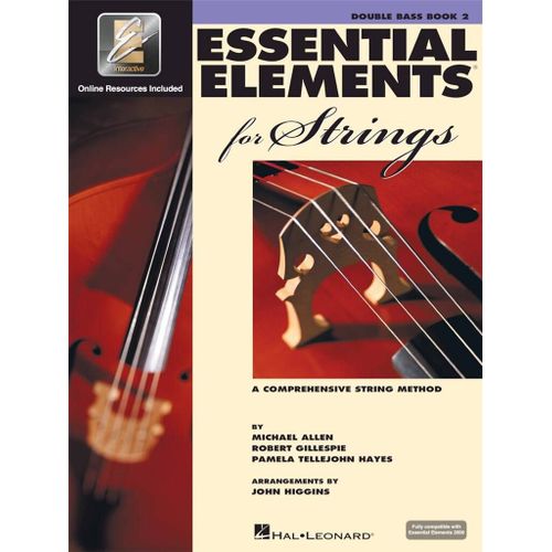 Essential Elements 2000 For Strings - Book 2 - Recueil Avec Support(S) En Ligne Double Bass Hl00868060 9780634052682