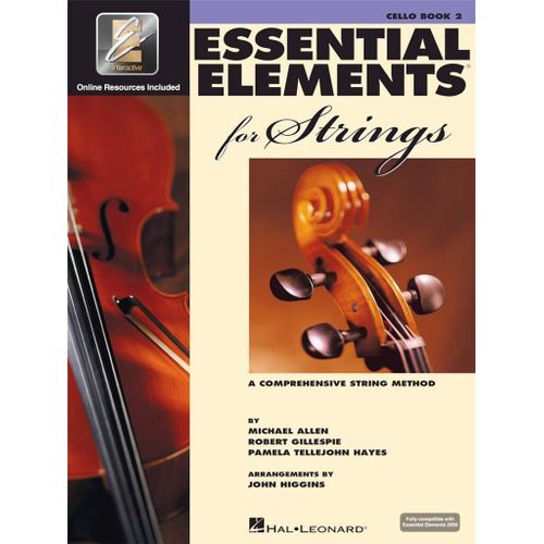 Essential Elements 2000 For Strings - Book 2 - Recueil Avec Support(S) En Ligne Cello Hl00868059 9780634052675