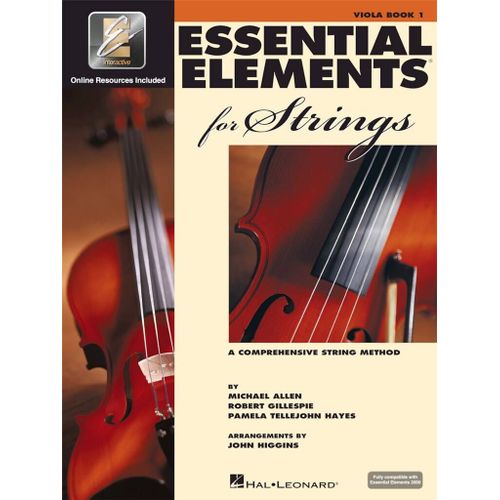 Essential Elements For Strings - Book 1 With Eei - Recueil Avec Support(S) En Ligne Viola Hl00868050 9780634038181