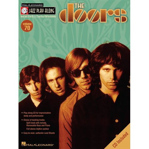The Doors Jazz Play-Along Volume 70 - Recueil Avec Cd Flute, Violin, Guitar, Clarinet, Trumpet, Saxophone, Trombone, Chords Hl00843072 9781423423874