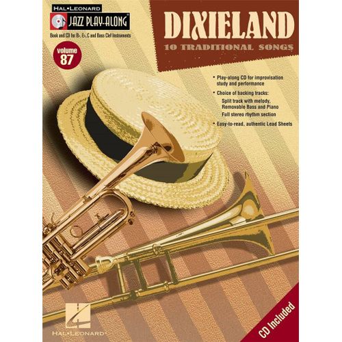 Dixieland Jazz Play-Along Volume 87 - Recueil Avec Cd Flute, Violin, Guitar, Clarinet, Trumpet, Saxophone, Trombone, Chords Hl00843111 9781423454724