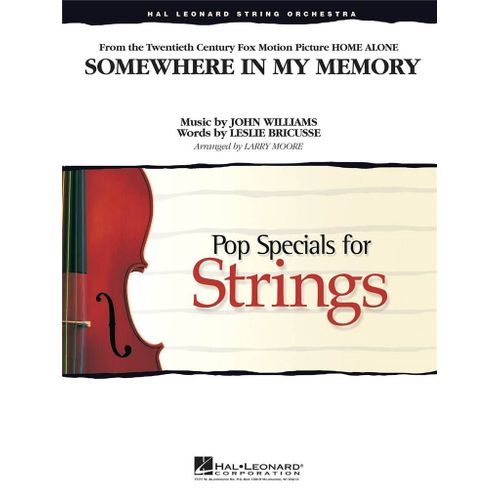 John Williams : Somewhere In My Memory (From Home Alone) Pop Special String - Set Ensemble À Cordes Hl04626296