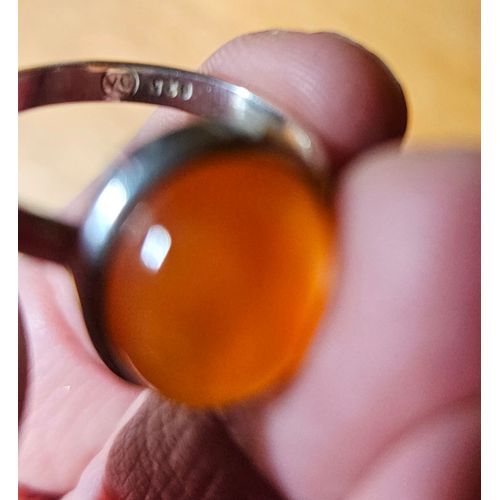 Bague Cornaline Monture Argent