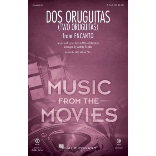 Lin-Manuel Miranda : Two Oruguitas From Encanto - Partitions Pour Chorales 2-Part Choir Hl00418676
