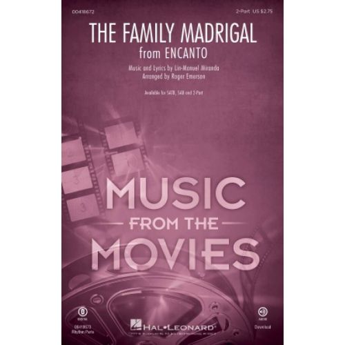 Lin-Manuel Miranda : The Family Madrigal - Partitions Pour Chorales 2-Part Choir Hl00418672