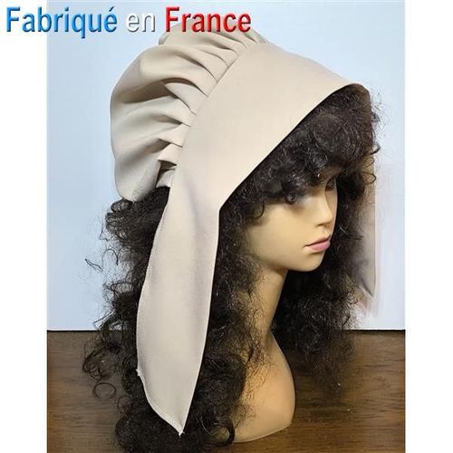 Coiffe De Lavandière Ecru, Coiffe Medievale, Moyen-Age Pour Soirée Déguisée, Fete Médiévale, Reconstitution