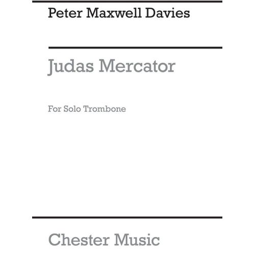 Peter Maxwell Davies : Judas Mercator - Recueil Trombone Musch68541