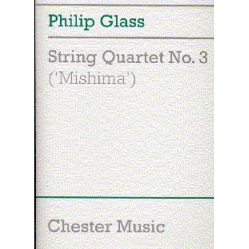 Philip Glass : String Quartet No. 3 (Mishima) - Conducteur Quatuor À Cordes Musdu10033 9780711976443