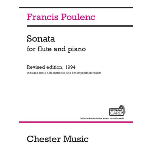 Francis Poulenc : Sonata For Flute And Piano - Recueil Avec Support(S) En Ligne Flûte Traversière Et Piano Musch83545 9781783059508