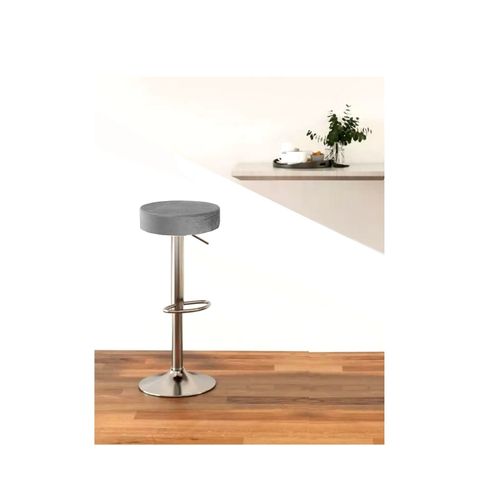 Tabouret Haut De Bar Design D Comptoir Vérin De Reglage Pied Tulipe Métal Chromé Pivotant Haut De 85 À 65cm Confortable Rembourré Siege Chaise Grand Assise Ajustable Modern Mobilier Coin Apero Détente