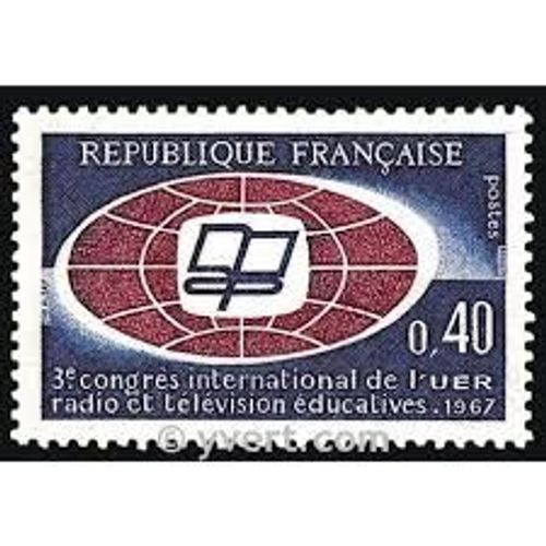 3ème Congrès International De L'union Européenne De Radiodiffusion À Paris Année 1967 N° 1515 Yvert Et Tellier Luxe