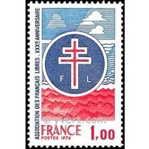 30ème Anniversaire De L'association Des Français Libres Année 1976 N° 1885 Yvert Et Tellier Luxe