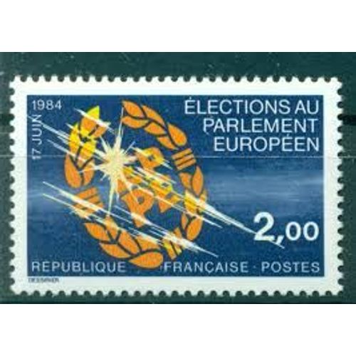 2èmes Élections Du Parlement Européen Année 1984 N° 2306 Yvert Et Tellier Luxe