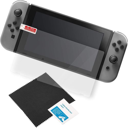 Gioteck - Verre Trempé Pour Switch - Film Protection Écran En Verre Trempé Pour Switch - Anti Trace De Doigts - Résistant Aux Rayure 9h - Facile À Installer - Transparent 99%
