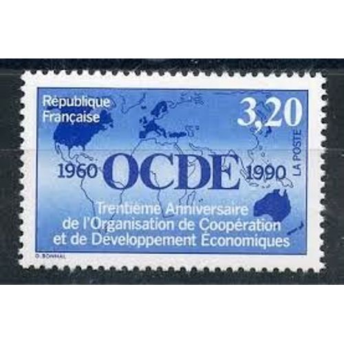 30ème Anniversaire De L' O.C.D.E. Année 1990 N° 2673 Yvert Et Tellier Luxe