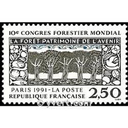 10ème Congrès Forestier Mondial À Paris Année 1991 N° 2728 Yvert Et Tellier Luxe