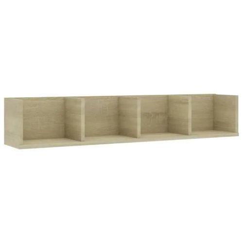 Vidaxl Étagère Murale À Cd Chêne Sonoma 100x18x18 Cm Aggloméré