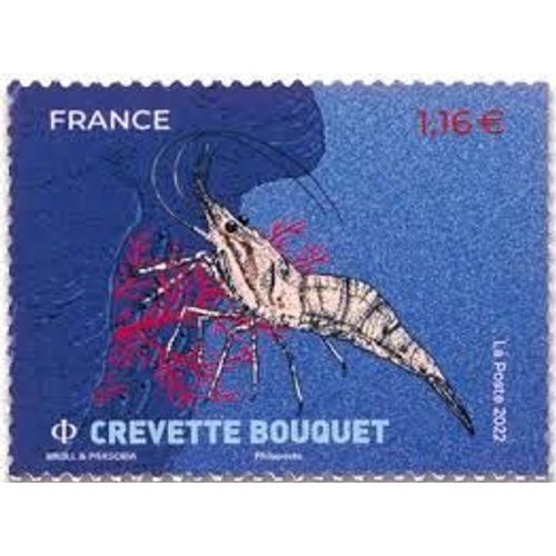 Série Nature (36) Faune : Crustacés : Crevette Bouquet Année 2022 N° 5556 Yvert Et Tellier Luxe
