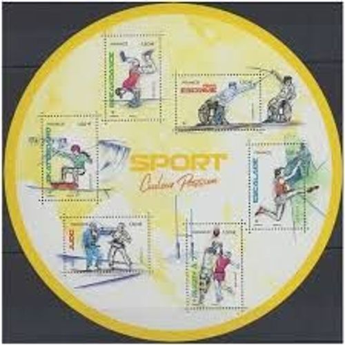 Sport : Couleur Passion (3) Représentation Stylisée De Différents Sports Feuillet 5499 (Rond) Année 2021 N° 5499 5500 5501 5502 5503 5504 Yvert Et Tellier Luxe