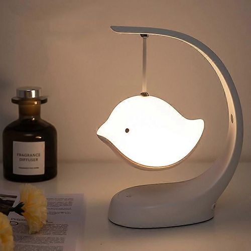 Oiseau Haut-Parleur Veilleuse Chambre Lampe De Bureau De Musique De Chevet, Style : Basique