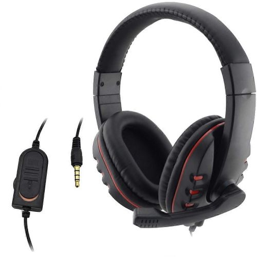 Wired Headphone 3.5mm Gaming Music Microphone Pour Ps4 Play Station 4 Game Pc Chat