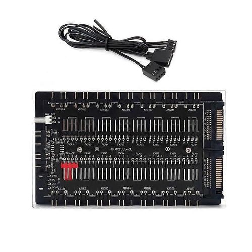 Multi Splitter Fan Hub 5V 3PIN ARGB SATA Power Fan Splitter 12V 4PIN PWM