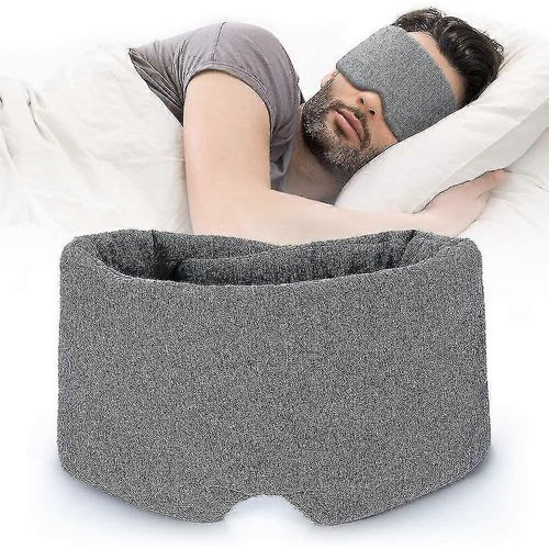 Masque De Sommeil En Coton 100% Fait À La Main Blackout - Masque Pour Les Yeux Respirant Confortable Pour Dormir Aveuglète Réglable Blindfold Avion Avec Pochette De Voyage - Be 