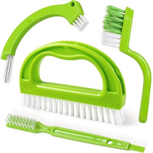 Brosses à coulis (4 en 1) Brosse nettoyante pour carreaux, épurateur de joints pour un nettoyage en profondeur, parfait pour la cuisine de la salle de bain