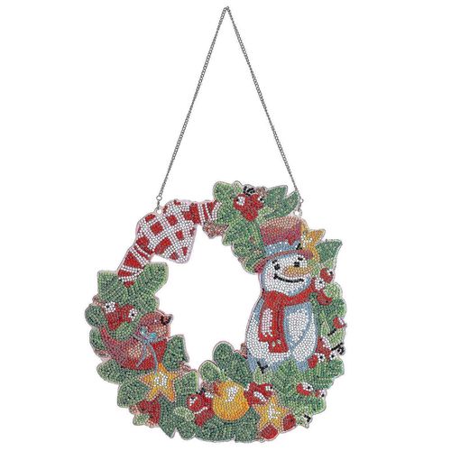 Décoration murale maison Couronne de Noël en diamant (a, style) 1 pièces bd