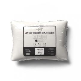 Housse de protection oreiller 60x60 cm Antonin Molleton absorbant traité  anti-acariens