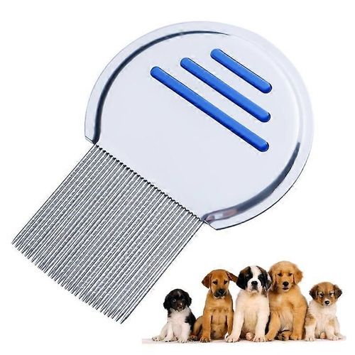 Peigne Pour Animaux De Compagnie Peigne De Nettoyage De Puces Pour Chiens Peigne À Aiguille Filetée En Acier Inoxydable Enlèvement Des Produits De Beauté