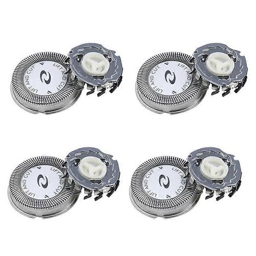 Lame de tête de rasoir de remplacement 4 pièces pour HQ3 HQ30 / HQ32 / HQ36 / HQ300, argent