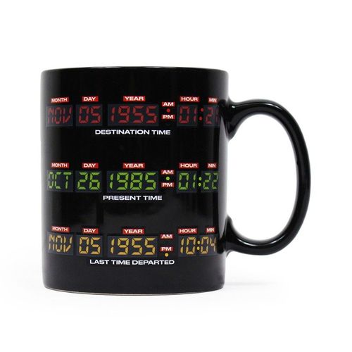 Retour Vers Le Futur - Mug Thermoréactif Heures Et Logo