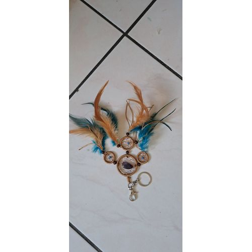 Porte-Clef Attrape Reve Et Plume