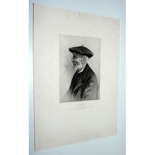 Jean-Henri Chouppe, Artiste Peintre Orléans 1817-1894, Gravure D'après Photo