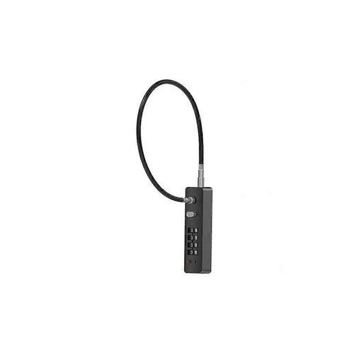 Tige De Poussée Changer Code De Serrure En Acier Blanc Tête De Vélo Casque Code Code Cadenas Serrure De Code De Câble En Acier Long