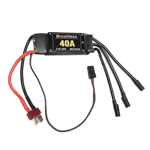 2-4s 40a Brushless Esc Drone Avions Pièces Contrôleur De Vitesse Moteur T Plug Pour Rc Fpv Quadcopter Hélicoptère