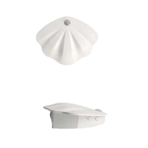 Veilleuse Détecteur De Mouvement Coque En Forme Projecteur Rechargeable Chambre Couloir Escalier Murale Lumière Décorative Blanc