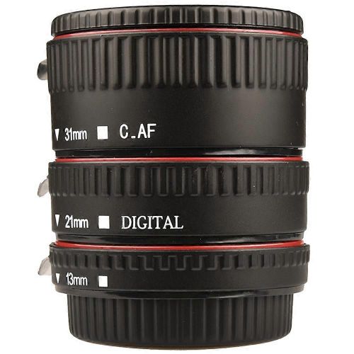Ensemble de tubes d¿extension macro 3 bagues de mise au point automatique et objectif de reflex compatibles pour les canons tous EF et