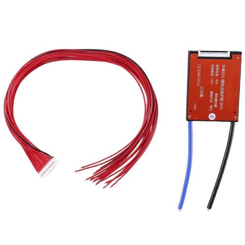 Split Separated Port Temp National Lithium Batterie Protection Board Balance 16S 60V Li-Ion BMS 18650(40A)