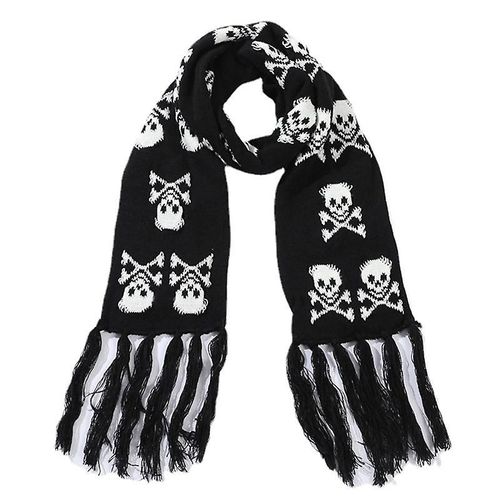 Foulard Tricoté Crâne D¿Hiver Crossbones Foulard D¿Hiver Pour Hommes Temps Froid