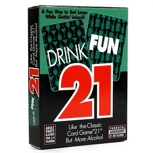 Drink Fun 21 Drink Jeux de cartes à boire pour adultes Jeux amusants pour adultes pour et fêtes Cadeau d¿anniversaire et Bac